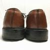 60s-70s Vintage TOWNCRAFT Long Wingtip Business Shoes Brown Size 9.5D / 26.5-27.5cm(USED)