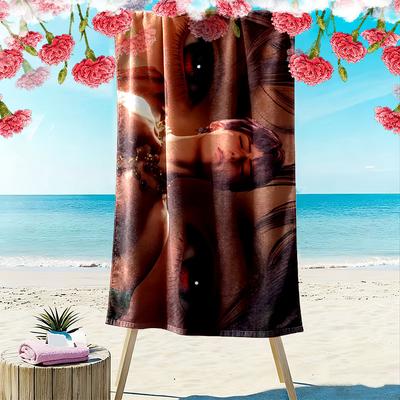 Love and Deepspace Sylus Print Beach Towel, Large Soft Quick Dry Towel for Beach Camping Swimming