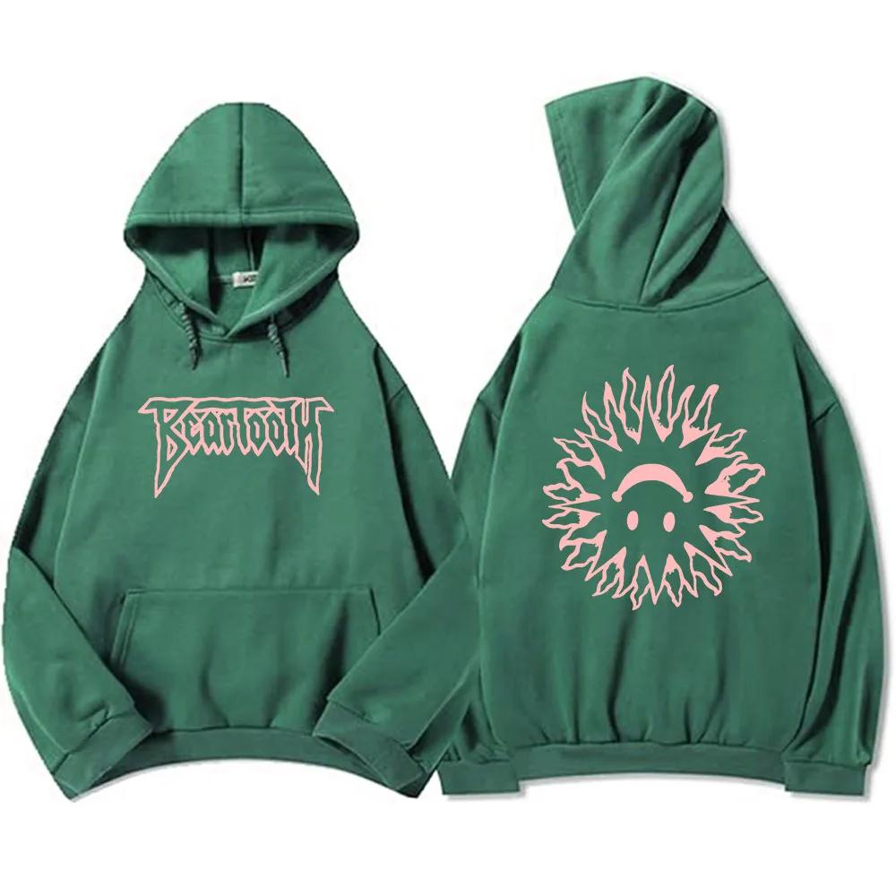 Pinke Beartooth Rockband Hoodies 2024 Das The Surface Album Neues Sweatshirt für Männer Unisex Heavy Metal Mode Sudaderas mit Kapuze Männlich