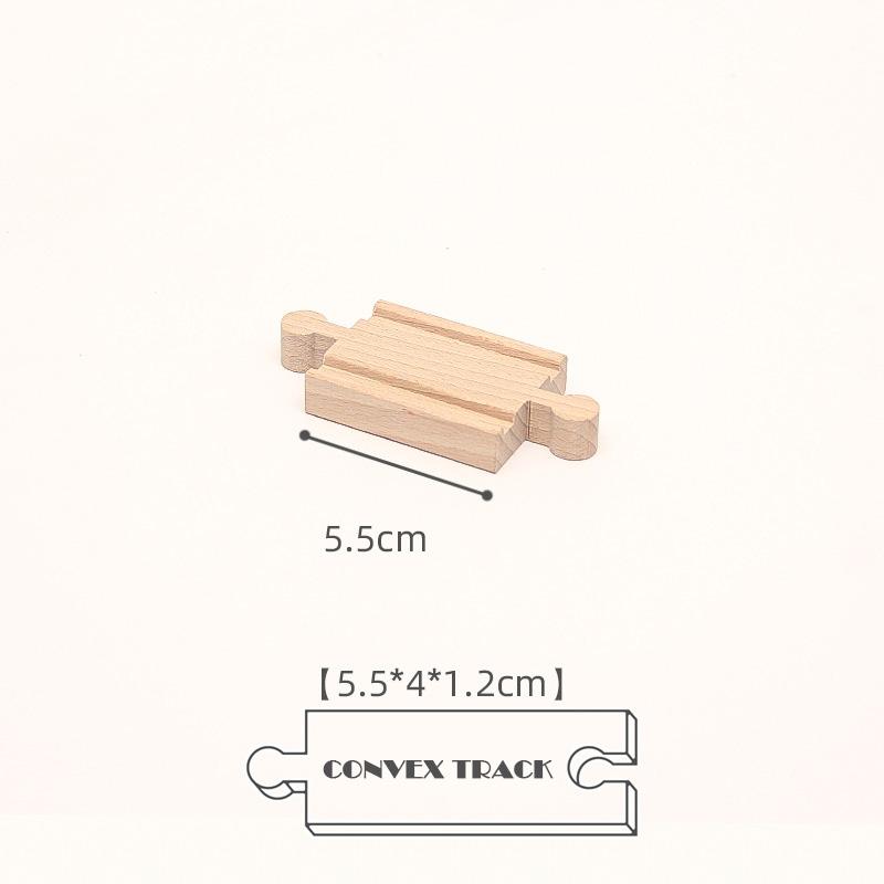 New Kinds Wooden Track Parts Beech Wooden Railway Train Track Toys Accessories Fit All Brands Wood Tracks Toys for Kids Gifts