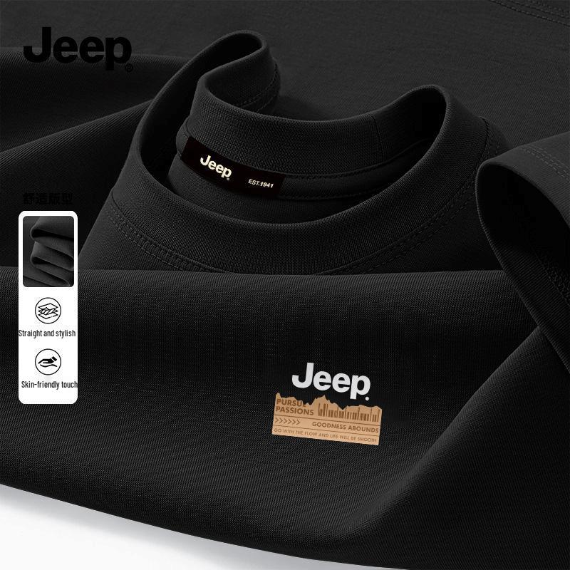 JEEP Men s Pure Cotton Short-Sleeve T-Shirt M