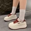 Popular Versatile Platform White Shoes Women's Spring and Summer Super Fire Niche Board Shoes 2025 New Leisure Sports Bread Shoes