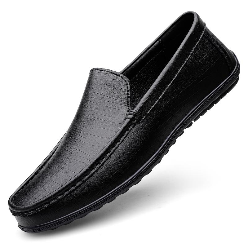 

White Penny Loafers Shoes For Men Boat Shoes Business Large Size 46 Leather Man Moccasins Mens Driving Casual Shoe Slip On Flats 37