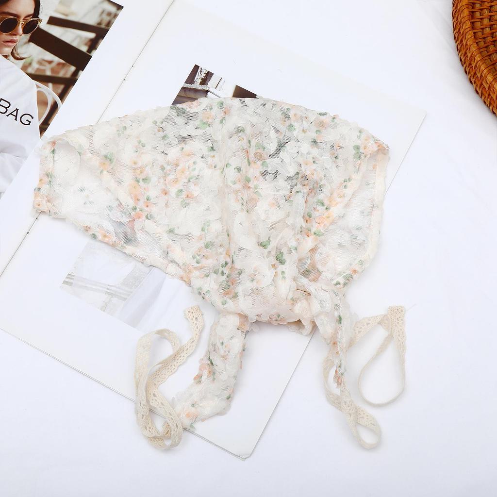 Versatile Women's Cotton Silk Neckerchief: Retro Spring-Autumn Scarf & Neck Warmer