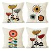 Home Decor Vibrant Abstract Floral Patterned Pattern Cushion Cover Suitable For Sofa Bedroom Car Pillow Cover