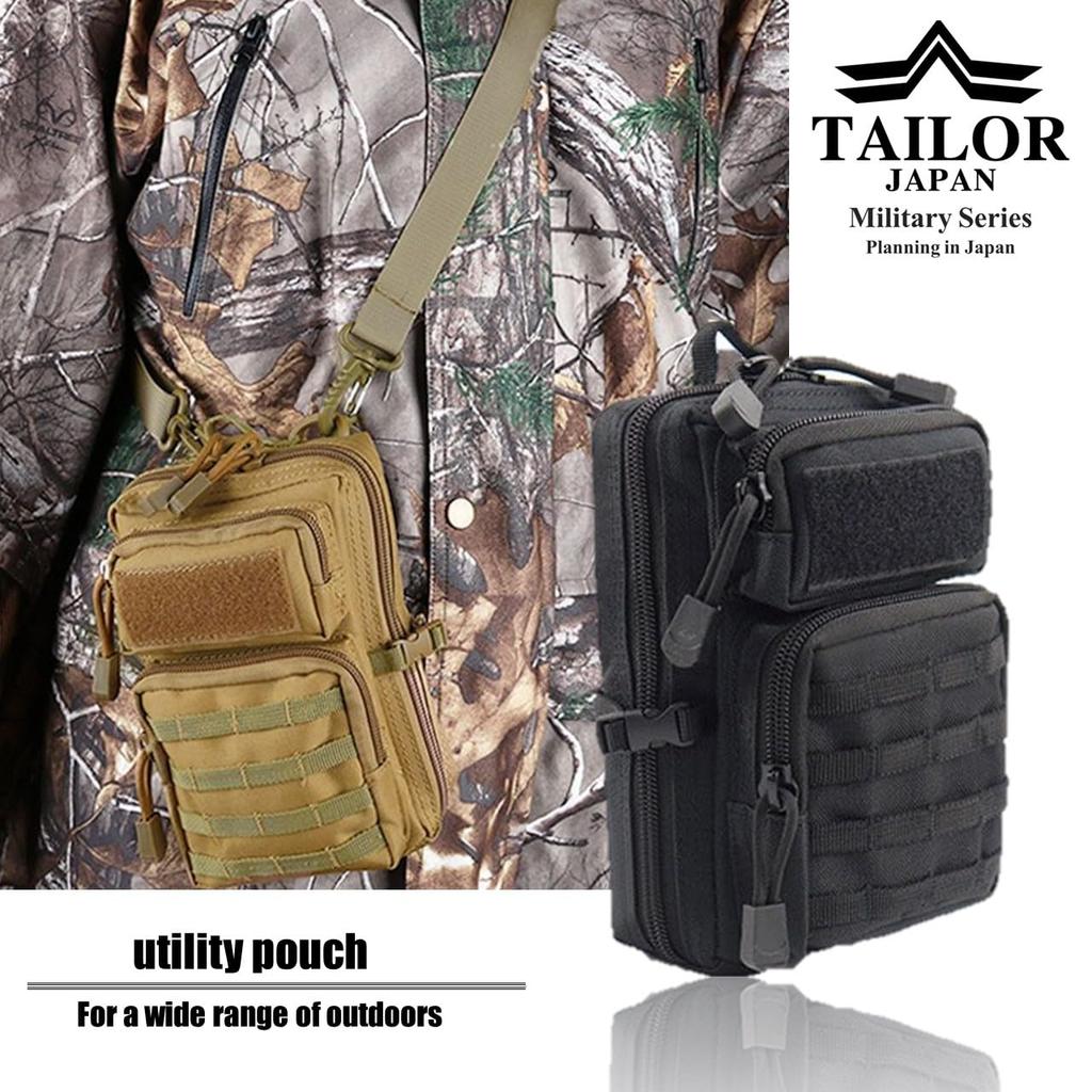 TAILOR JAPAN Tactical Airsoft Military Outdoor Camping 1000D MOLLE Compatible Pouch, Pouch, Men's Pouch, Pouch, Multi-Function Pouch, Pouch, Pouch,