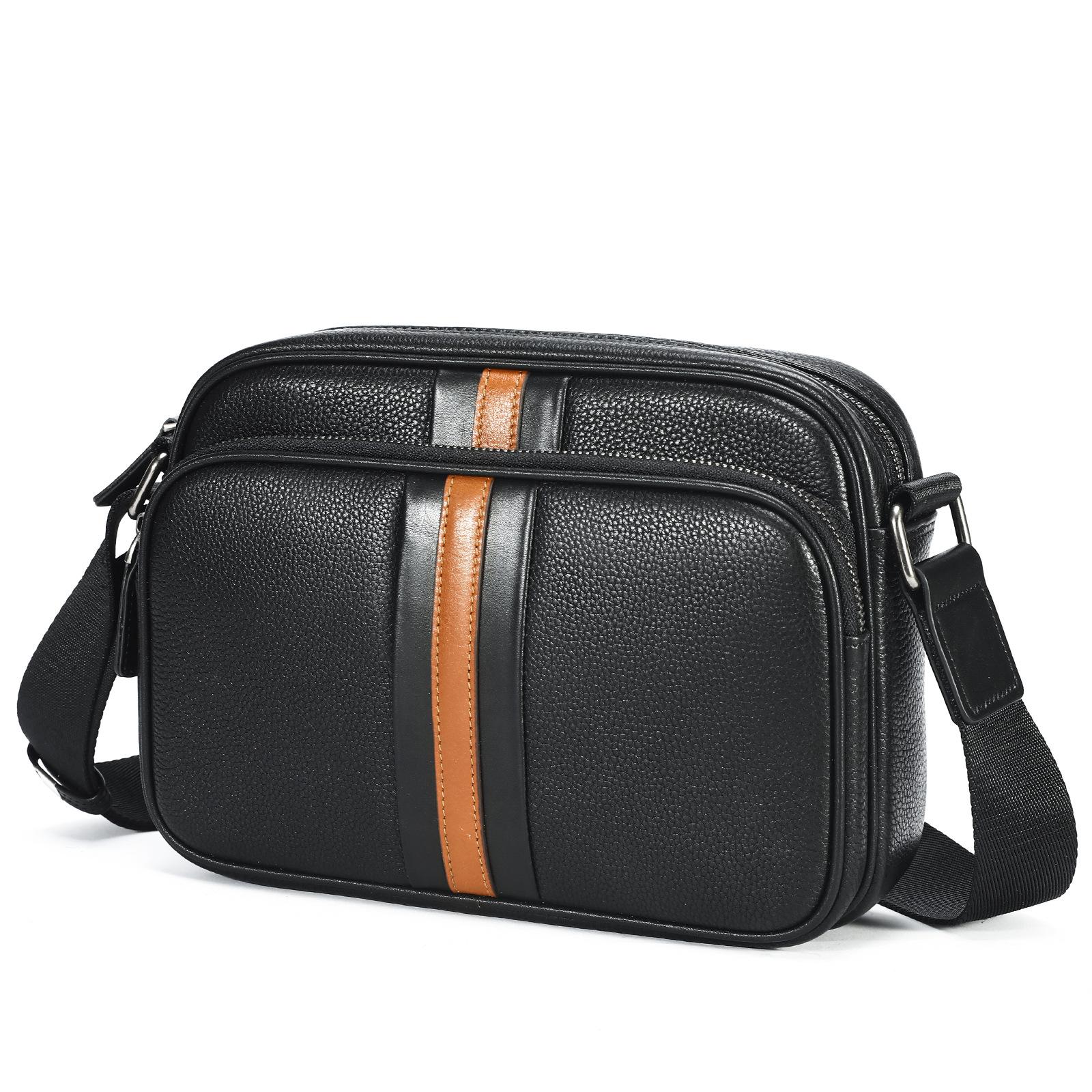 

Модная повседневная мужская сумка из натуральной кожи через плечо, мужская сумка из коровьей кожи, трендовая простая сумка через плечо