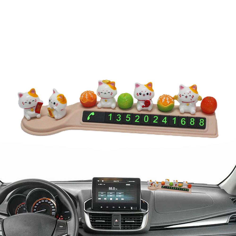 

Парковочный номерной знак Авто Кот Мультфильм Парковочный номерной знак Милая форма транспортного средства Декоративный инструмент для внедорожников, автофургонов, грузовиков, мини-автомобилей