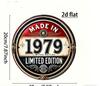 Vintage Made In  Limited Edition Round Metal Sign Retro th Birthday Commemorative Aluminum Wall Art Rustic Home Decor U