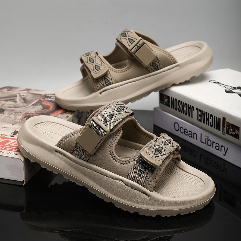 

Внешняя торговля экспорт в Италию известные летние новые мужские туфли домашние повседневные тапочки амортизирующие удобные верхняя одежда одно слово перетаскивание 45 хаки