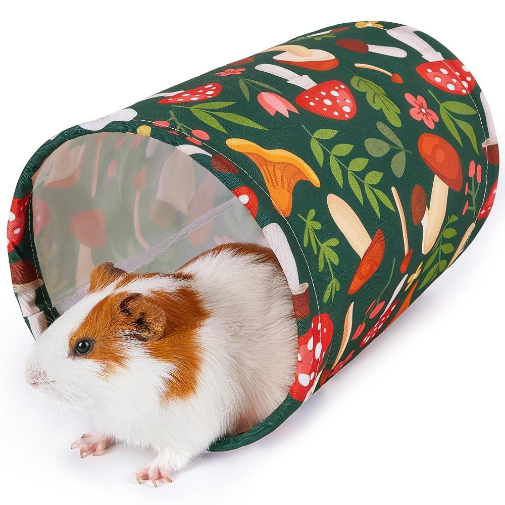 Sommer/Winter Stil Meerschweinchen Tunnelhaus Faltbar Atmungsaktiv Hamster Versteck Waschbar Interaktiv Chinchilla Tunnel Lebensraum