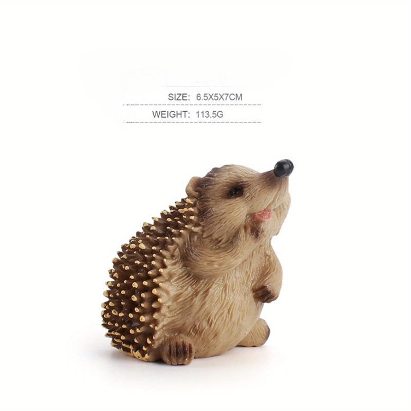 1pc PVC Solid Simulation Hedgehog Wild Animal Model Small Hedgehog Ornaments Home Decor
