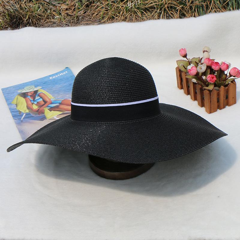 

Sunshade Sunscreen White Big Eave Hat Beach Hat Direct Supply Ins Wind Tide Brand Sunscreen Breathable Versatile adjustable