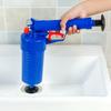 4 Saugnäpfe Hochdruck Luftkraft Abflussreiniger Leistungsstarke Manuelle Spüle Pömpel Öffner Pumpe für Badezimmer Toiletten blau