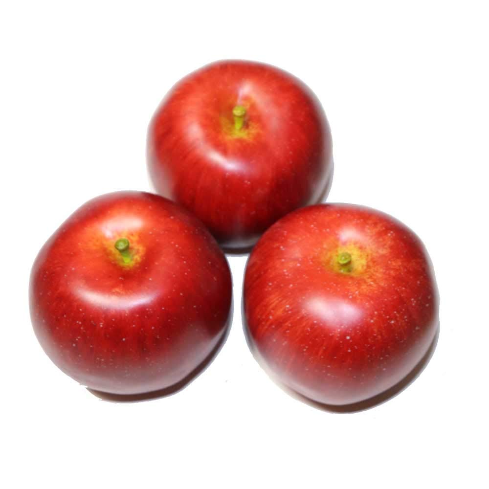 GuCra Apple Lifelike Model Set of 3 Food Sample Fruit Model (Fuji EX)