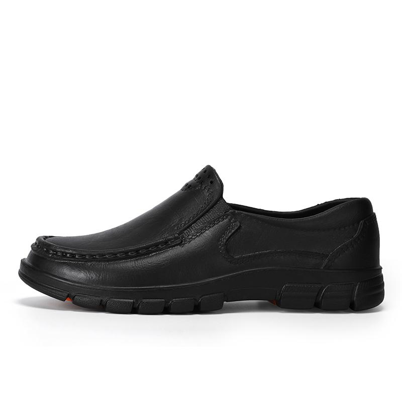 

Обувь для шеф-повара, всесезонная, новая, нескользящая, маслостойкая, большого размера, деловая, повседневная, мужская, рабочая, кожаная, модная, удобная, с мягкой подошвой 39