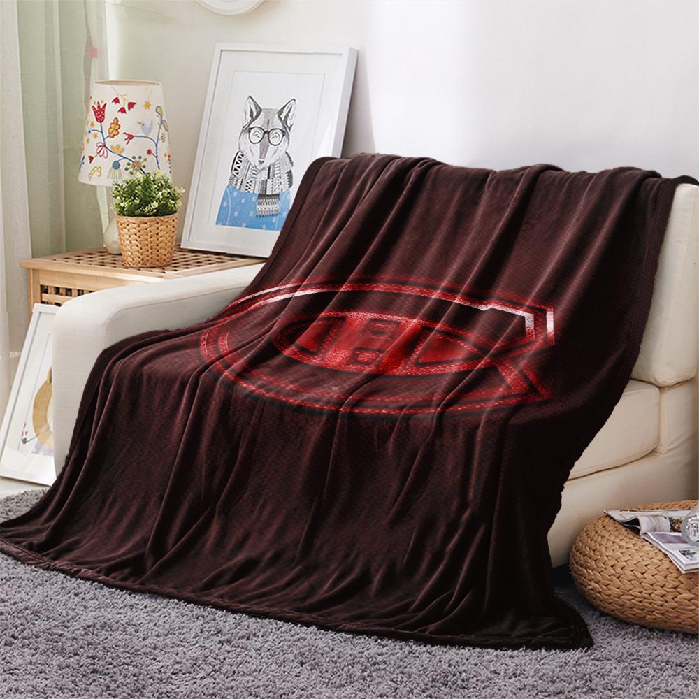 Montreal Canadiens Print Flannel Blanket, High Quality Comfortable for All Seasons, Home Decor, Warmth and Comfort, Perfect for Christmas Gifts