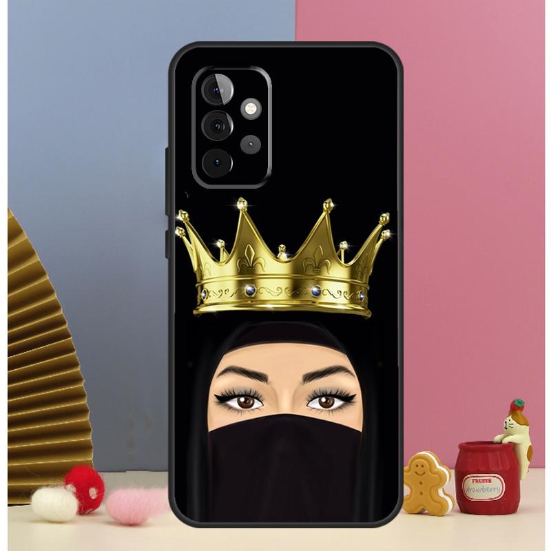 Islamic Hijab Girl Queen Case For Samsung Galaxy A56 A16 A26 A36 A13 A33 A53 A17 A54 A34 A14 A15 A35 A55 A52 A12 A32