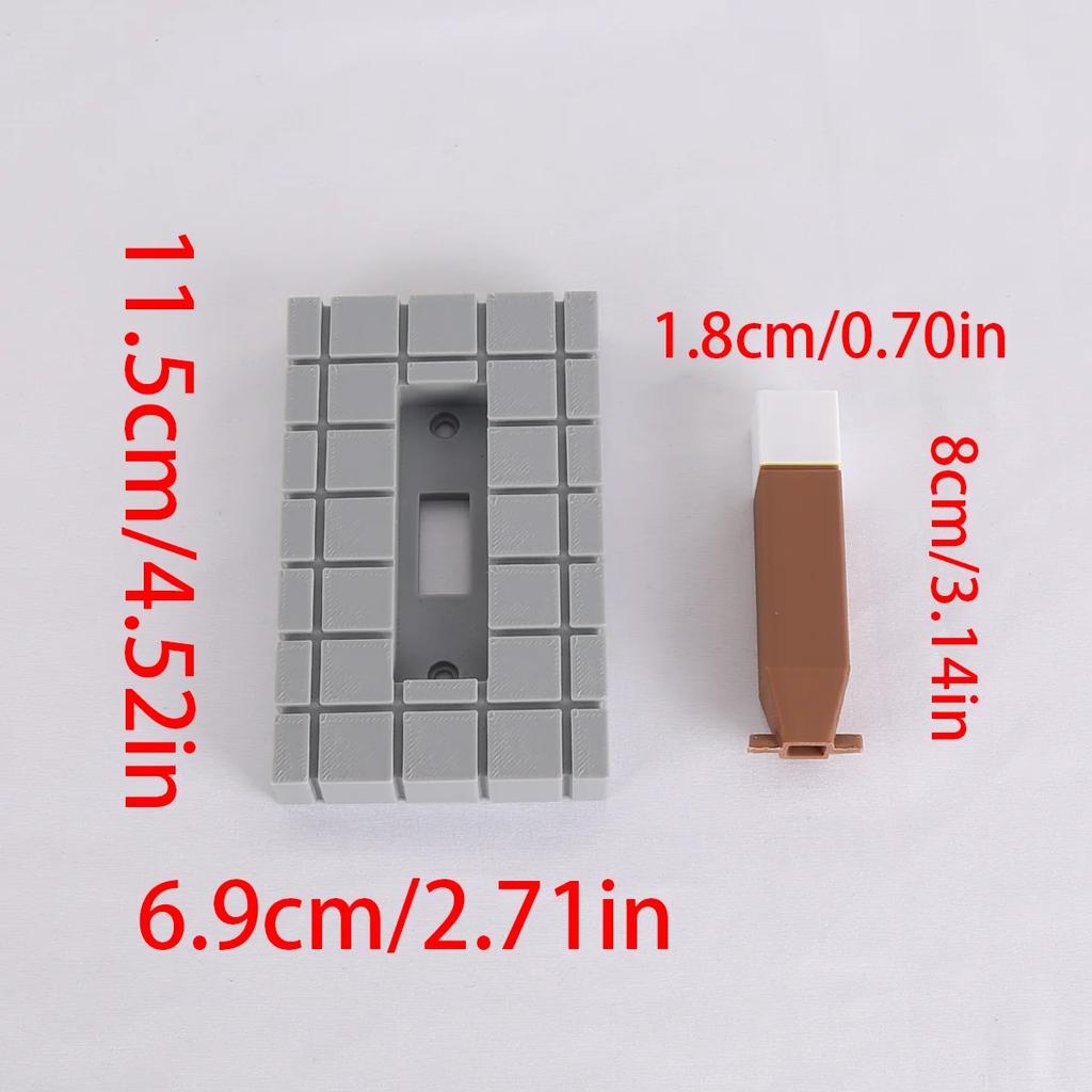 1pc Pixel Style Switch Board, Creatively Designed, Easy To Install, The Perfect Choice for Holiday Decoration and Home Decor