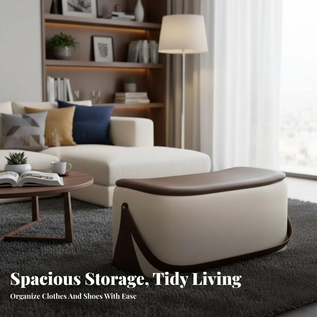 Saddledesign Entryway Bench Multi-Functional Design Upholstered Ottoman Comfortable Padded Seat Safety Hinge for Hallway, Closet