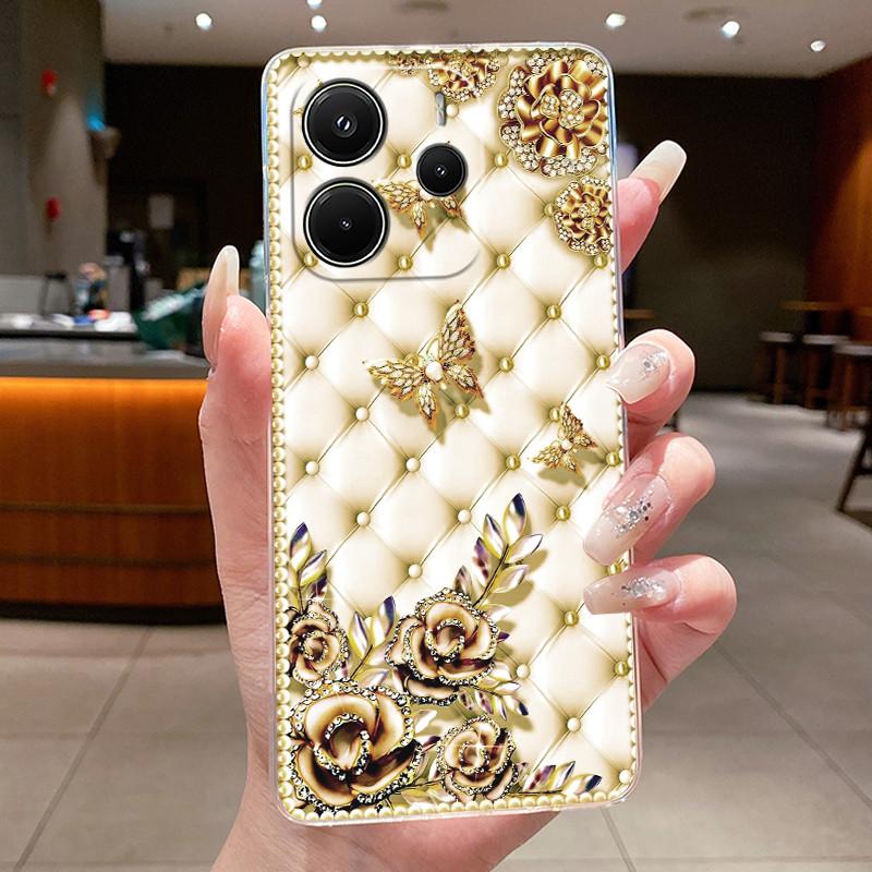 For Redmi Note 14 4G Luxury Cute Cool Boys Girls Pattern Soft Silicone Phone Case Back Cover Transparent TPU Shell 24117RN76G