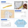 10 Pcs Vinyl Alignment Ruler Set Heat Press Logo Placement PVC Acrylic Guides T-shirt Craft Sewing Tool Kit