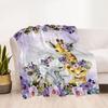 Baby Animals Floral Crown Blankets are suitable for living rooms,making them an ideal choice for outdoor travel and gifts.