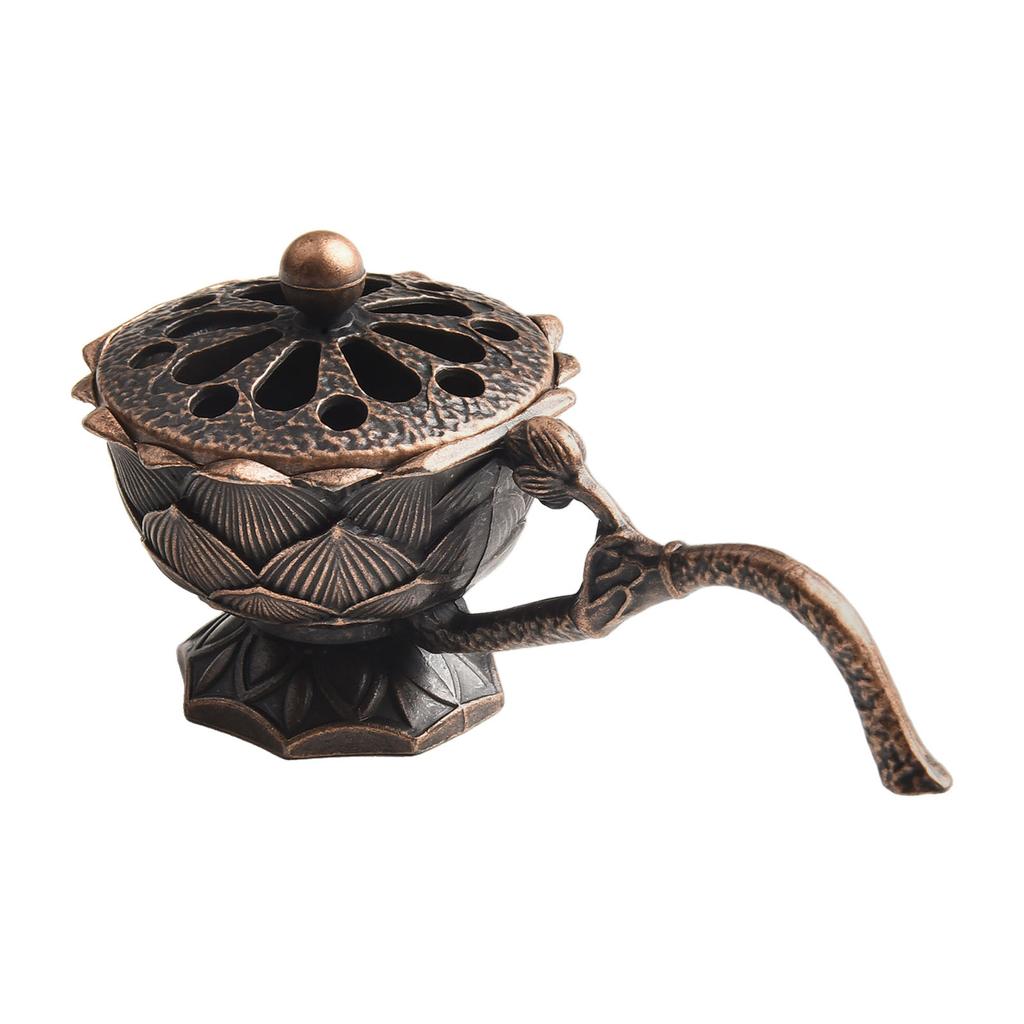 Home Fragrances Incencence Burner 9*5.3*4.7CM Burner With Handle Fit For Home Decoration Lotus Incense High-quality