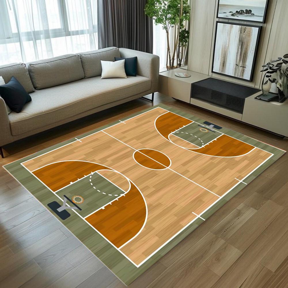 Basketball Court Carpet Sport Field Area Rug Soft Floor Mat for Game Room Bedroom Home Decoration Living Room Decoration