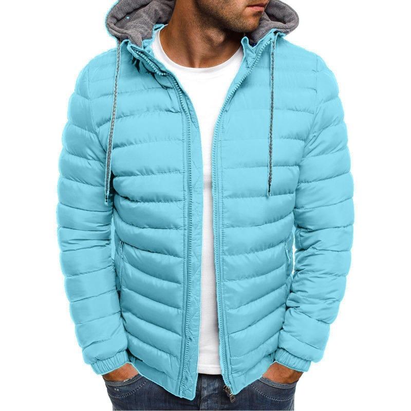 2026 Men's Autumn and Winter Zipper Warm Down Jacket Can Be Stored, Lightweight Jacket M-3XL