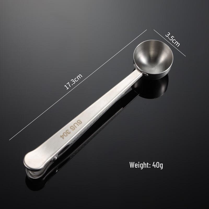 Qianxing Stainless Steel Coffee Scoop with Bag Clip