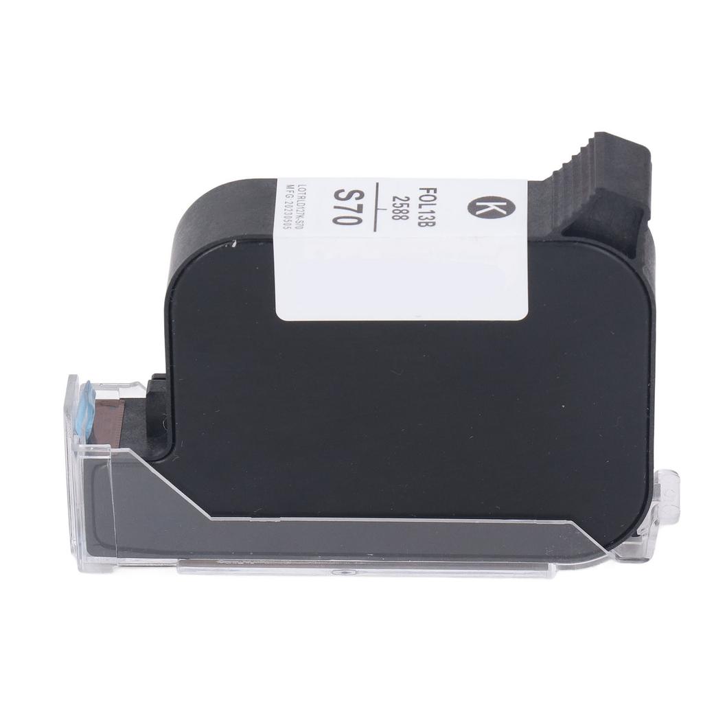 42ml 12.7mm Ink Cartridge Replacement High Adhesion Quick Dry Printing Cartridge for Inkjet Printer Black