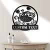 Retro Blackfish Metal Wall Art Plaque Personalized Fishing Gift Home Decor