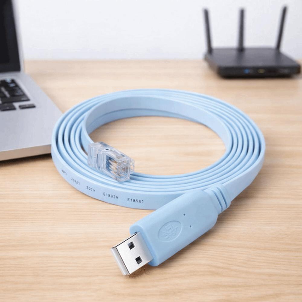 Extension Line RS232 Console Cable Stable Connections Serial Adapter  Laptop Computer