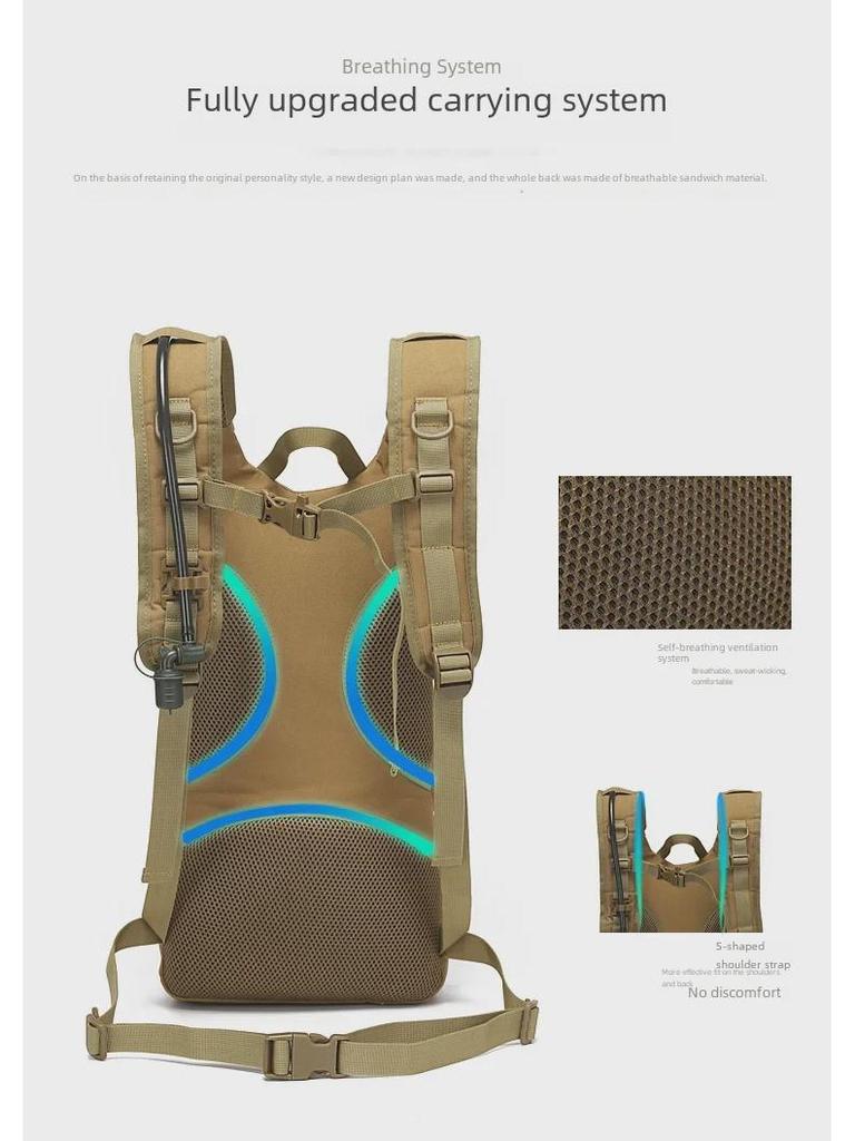 Camouflage Multi-Function Tactical Backpack for Cycling, Camping, Mountaineering, and Travel