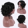 Beauty Brazilian Hair Natural Color Curly Lace Front Wigs Bob Wig