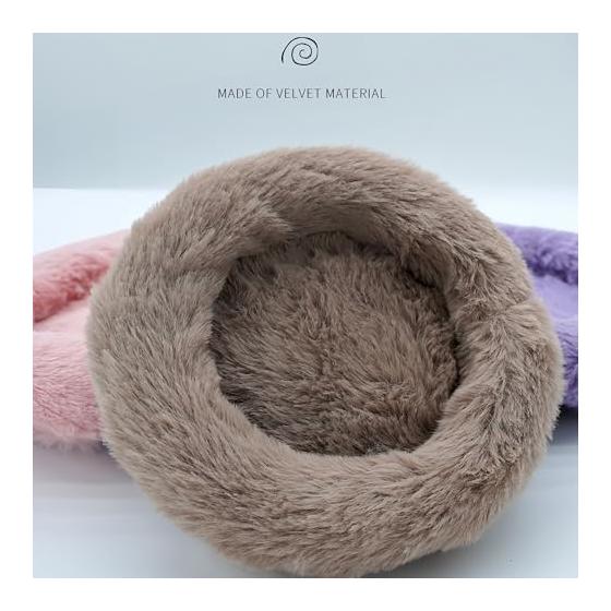 Hamster Bed Bird Parakeet Squirrel Sugar Glider Pet Small Animal House House Shed Bed Hideaway Home Cushion Brown Fluffy Fluffy Diameter 14cm