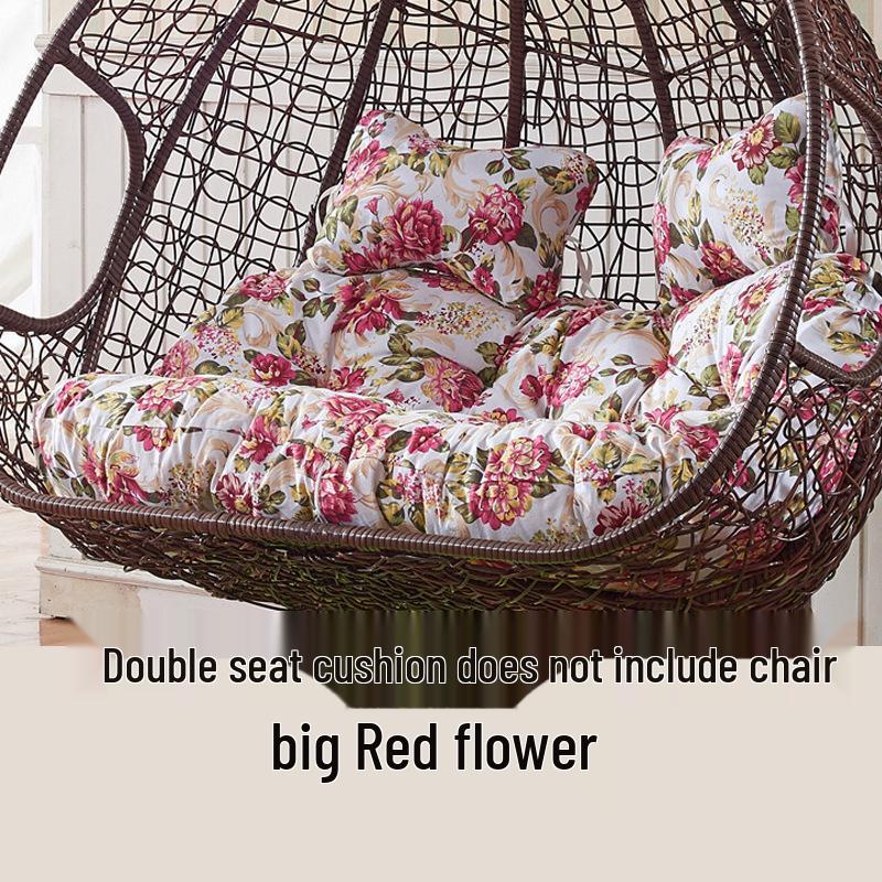 Double Hammock Hanging Chair Cushion - Thick, Washable Rattan Chair Cover for Autumn