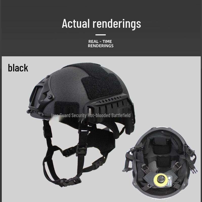 FAST Fiberglass Tactical Helmet with Wendy Suspension for Special Forces Training (1.5KG) Large