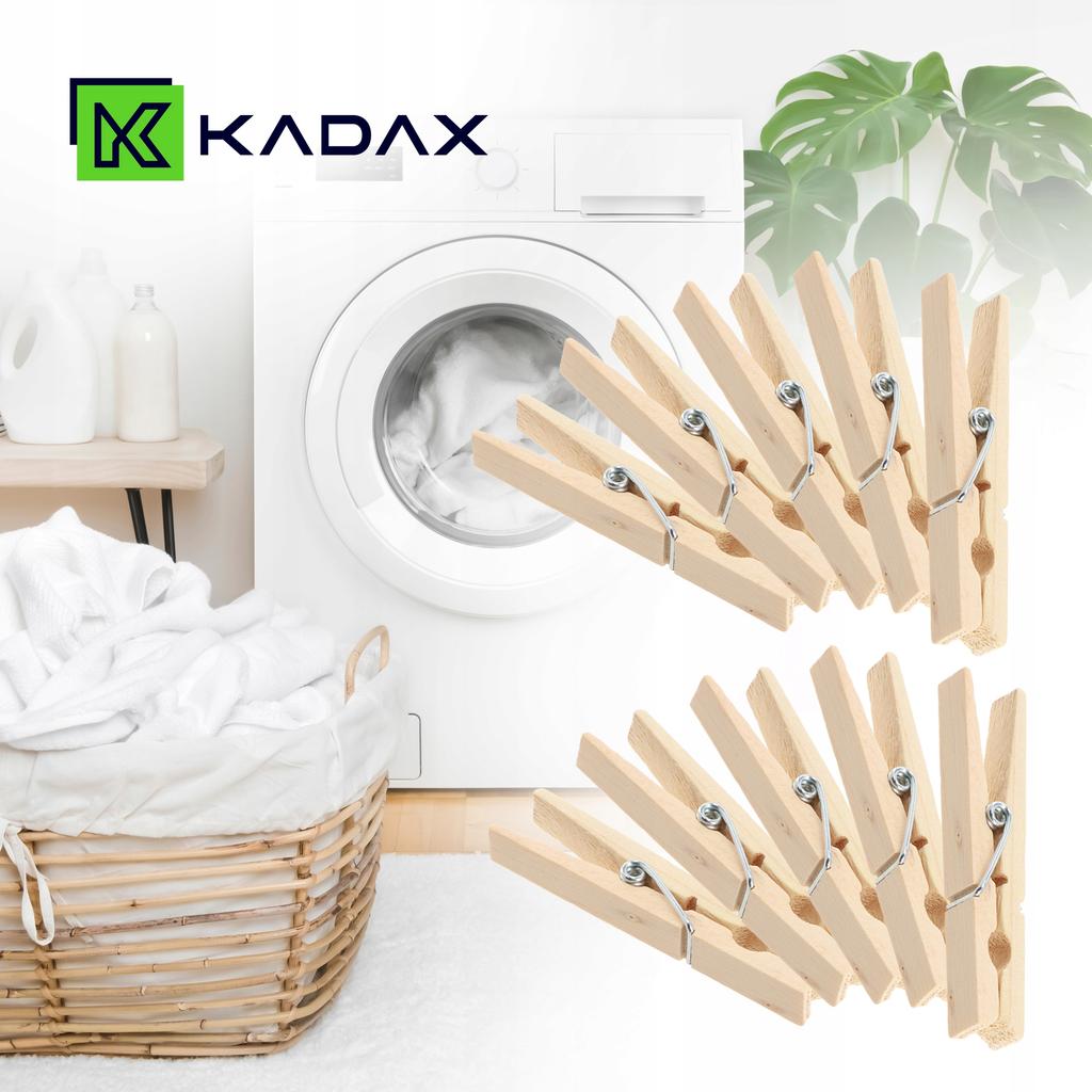 KADAX Klamerki Spinacze Na Pranie 10szt Drewniane Klipsy