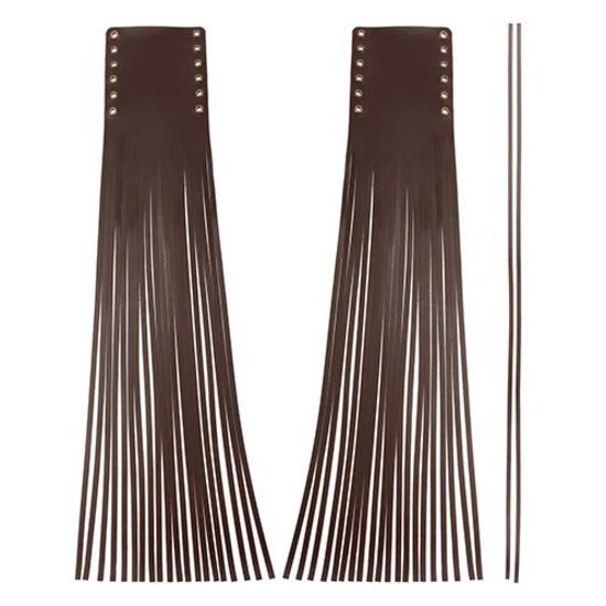 Potah rukojetí motocyklu Kožený střapec Třásně Potahy na řídítka 22mm 25mm pro Indian Chief Classic Chopper Bobber univerzální