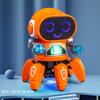 Electric Intelligent Six Claw Dancing Robot Toy With Light Sound Effects For Kids