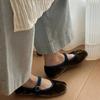 Fashion Luxury Split Toe Casual Women's Shoes 2025 Retro Velvet Shallow Mouth Shoes Mary Jane Elegant Comfortable Soft Single Shoes