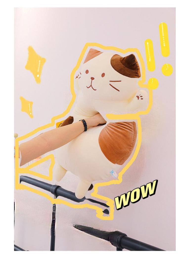 Grenzüberschreitendes Käse Katze Plüschkissen: Große Puppe zum Schlafen oder Verschenken