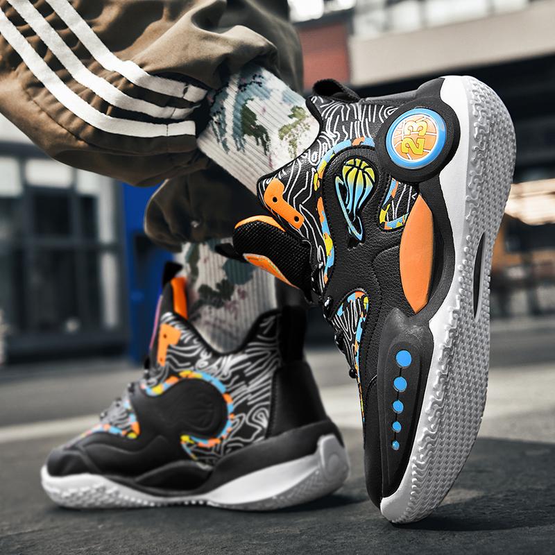 Zapatillas de Baloncesto Nuevas para Hombre Cómodas Antideslizantes Zapatillas Ligeras Impermeables Originales de Lujo para Entrenamiento Unisex Botas de Baloncesto