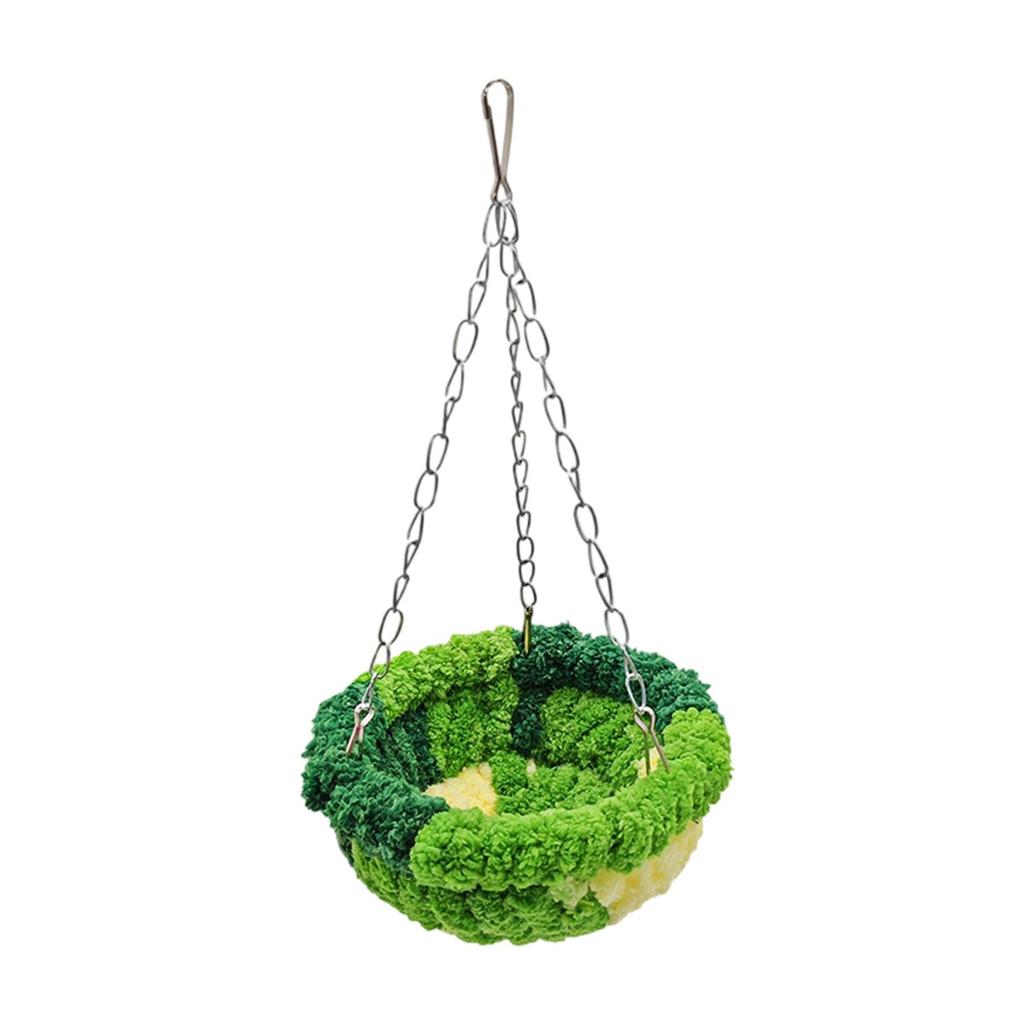 Winter Warm Bird Nest Comfortable Easy to Install Hanging Bird Hammock Swing Birdcage Accessories for Cockatiels Finches Conures