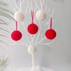 Colorful Christmas Woolen Ball 1.97inch Christmas Tree Pendant Christmas Yarn Ball Wedding