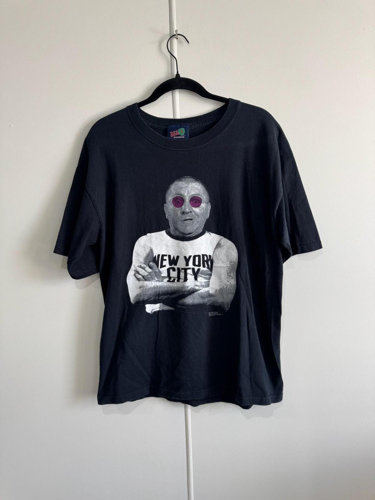 Vintage New York City Stooge  Mens Large Black Parody Graphic Tee T- Unisex T-Shirt XXXL