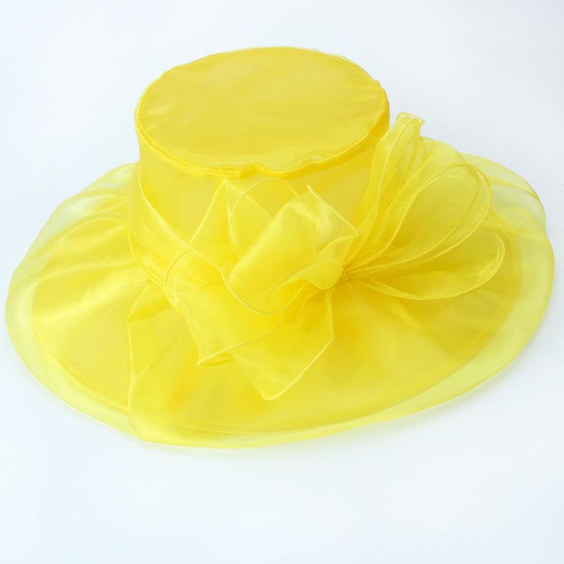 Hat Woman Summer Sunshade Sunscreen Big Brim Travel Photo Fashion Organza Sun Hat Large Brim Hat Outdoor