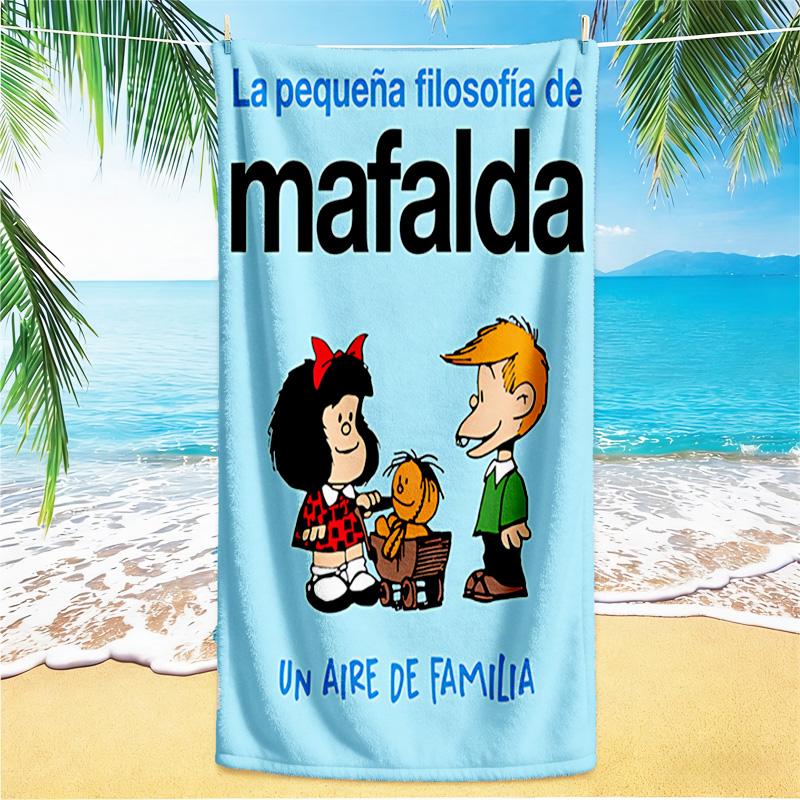 1pc Mafaldas Outfit beach towel,quick drying absorbent beach towel,outdoor sports swimming beach towel,Soft and comfortable Y73015